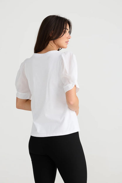 Abigail Tee in Black White