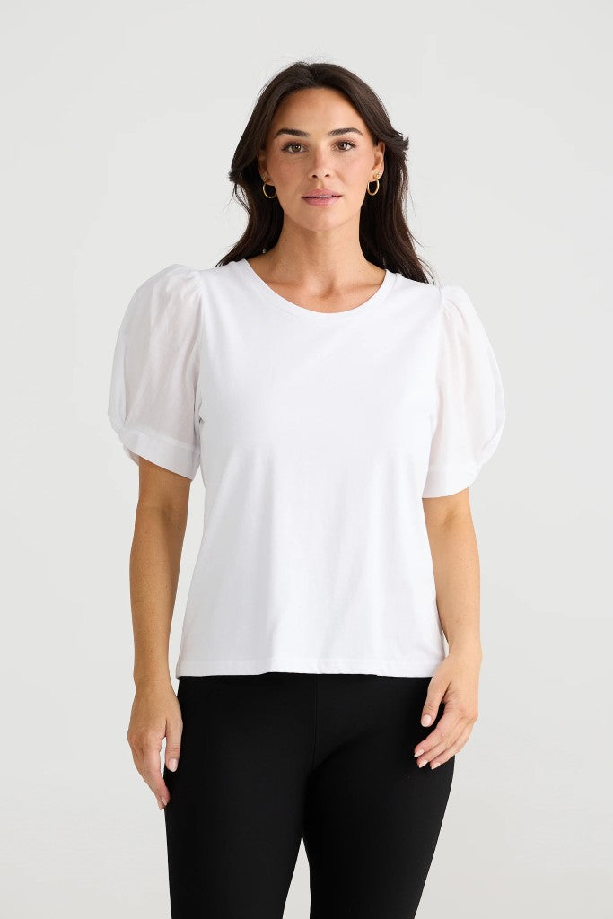 Abigail Tee in Black White