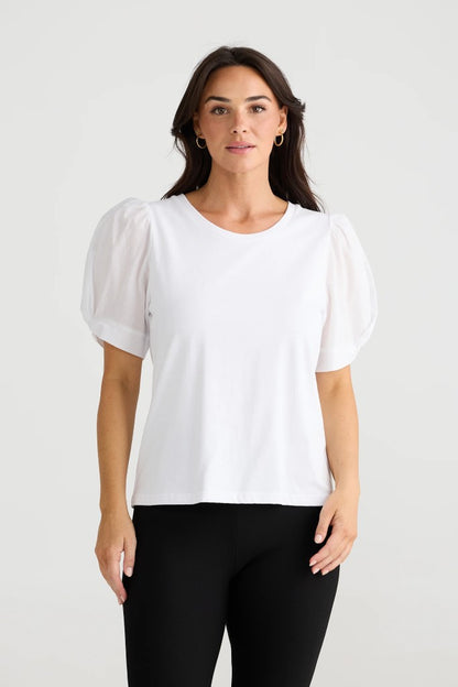Abigail Tee in Black White