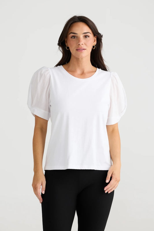 Abigail Tee in Black White