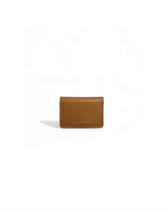 Ozzie Leather Card Wallet in Cider