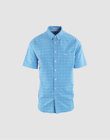 Oscar Classic Checked Shirt in Blue