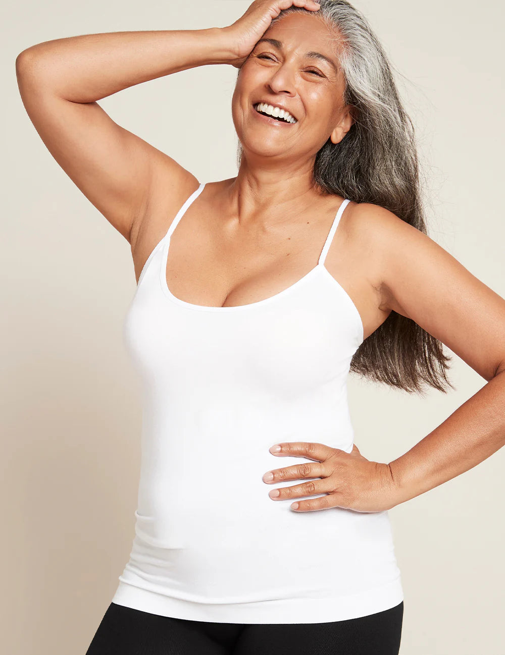 Bamboo Cami Top in White