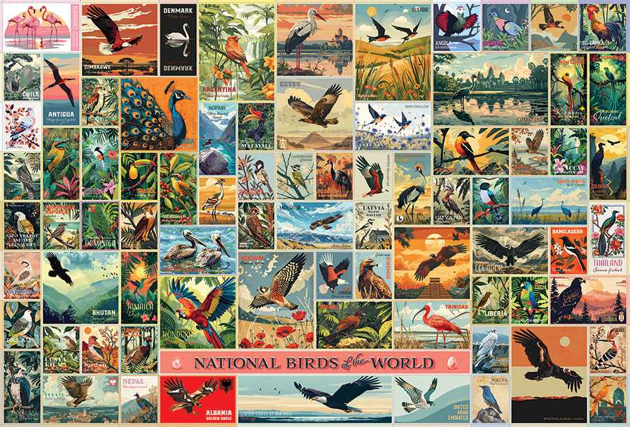 'National Birds of the World' 2000 Piece Puzzle