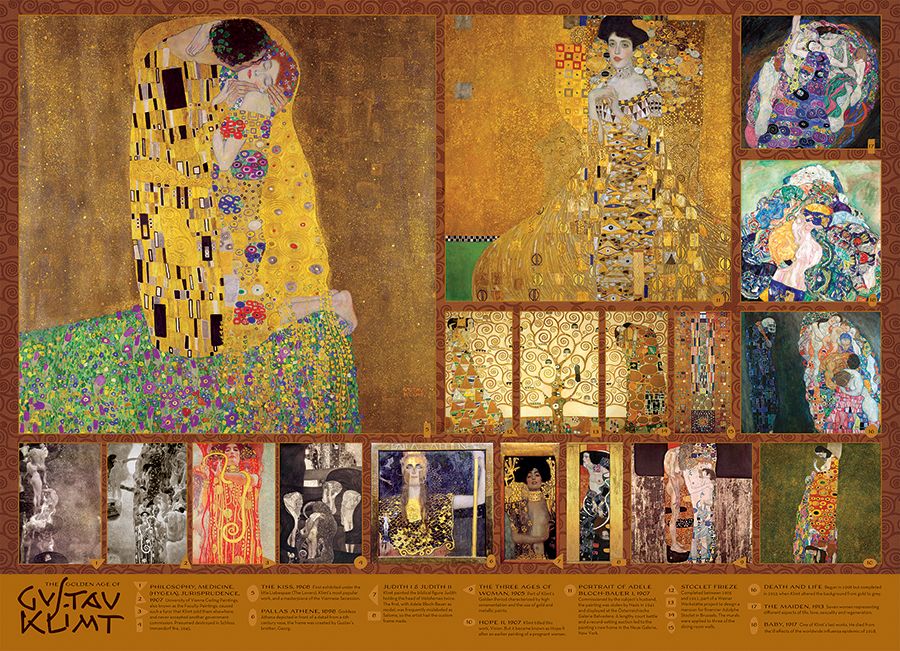 1000 Piece Puzzle in The Golden Age Of Klimt