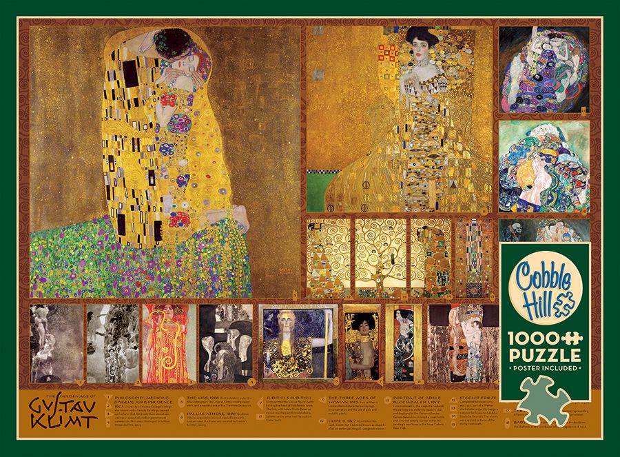 1000 Piece Puzzle in The Golden Age Of Klimt