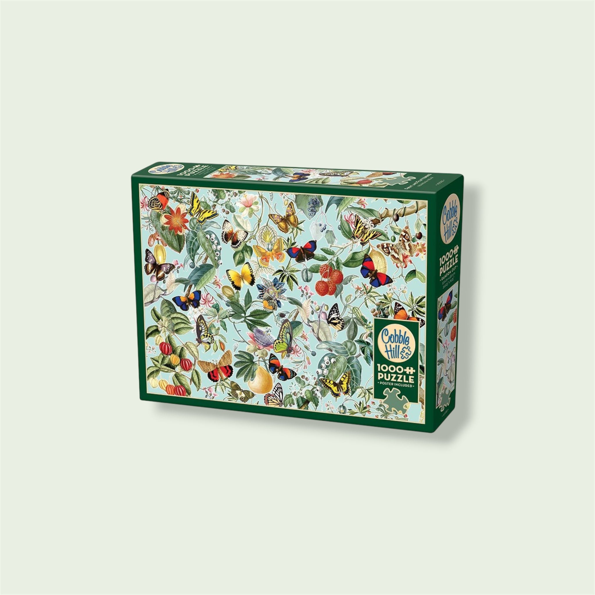 1000 Piece Puzzle in Fruits & Flutterbies