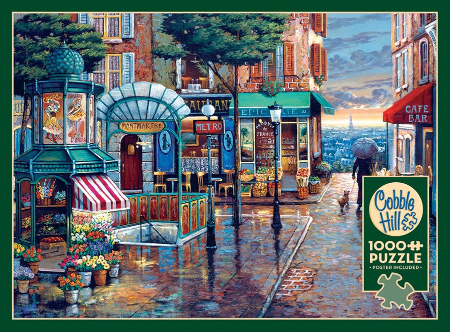 1000 Piece Puzzle in Rainy Day Stroll