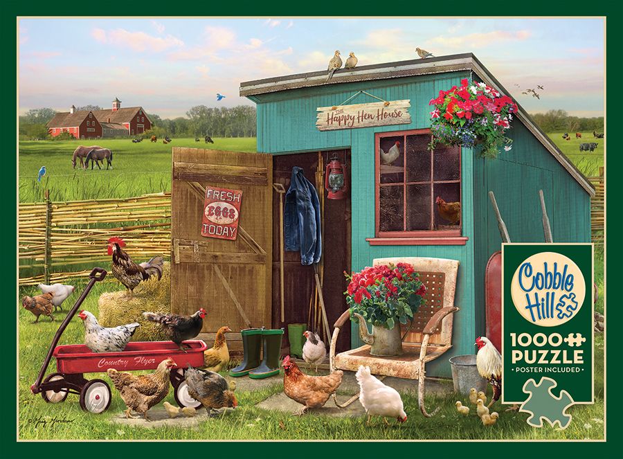 1000 Piece Puzzle in The Happy Hen House
