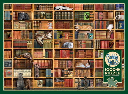 1000 Piece Puzzle / The Cat Library