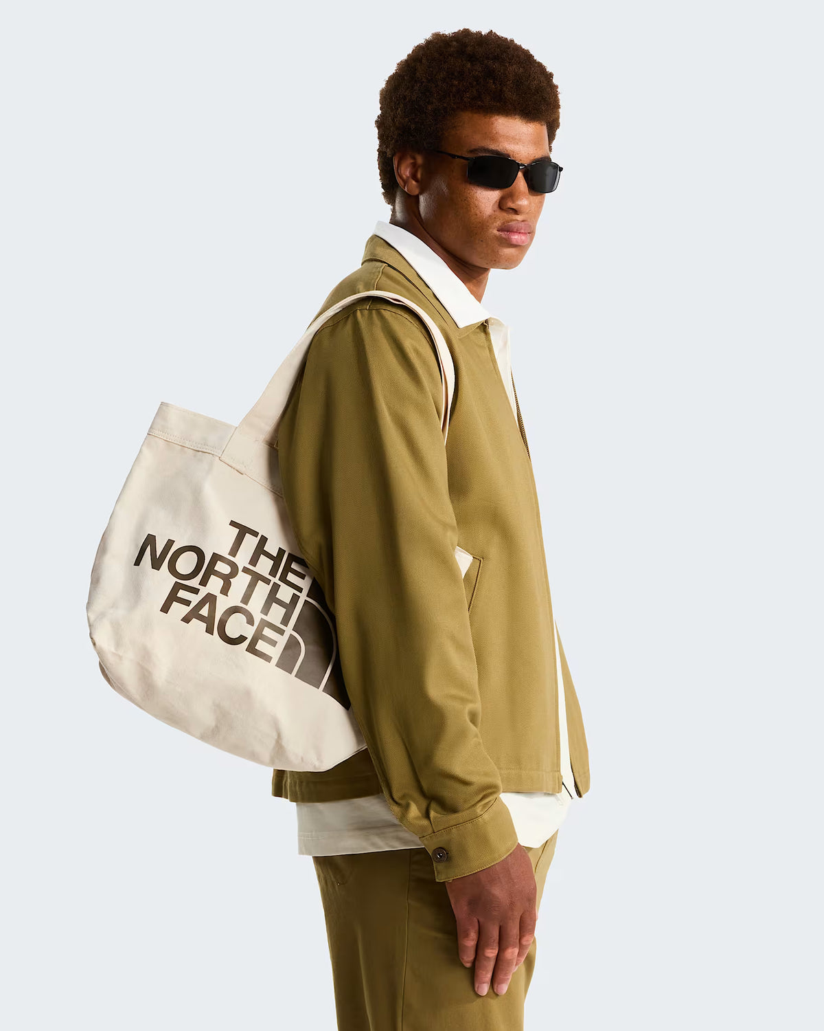 TNF Cotton Tote in Weimaraner Brown