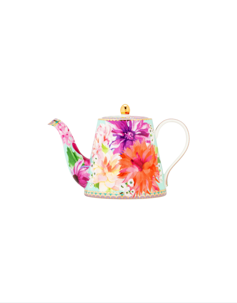 Dahlia Daze Teapot With Infuser in Sky