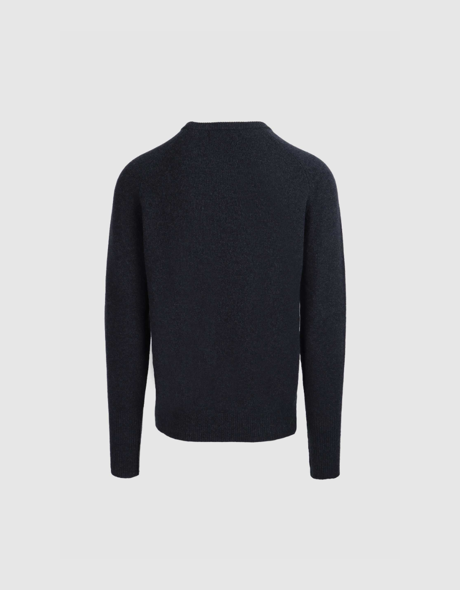 Johnson Lambswool Crewneck in Navy