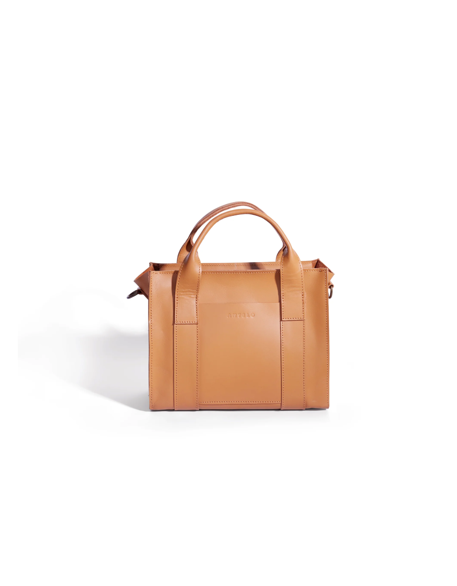 Noa East-West Medium Crossbody Shopper in Almond Tan