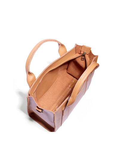 Noa East-West Medium Crossbody Shopper in Almond Tan