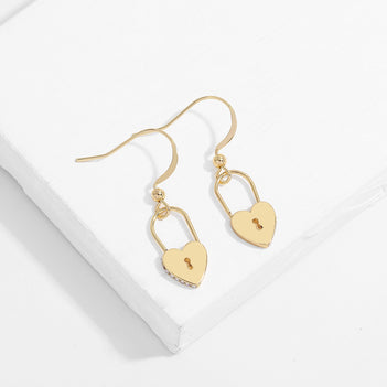 Heart Lock Earrings