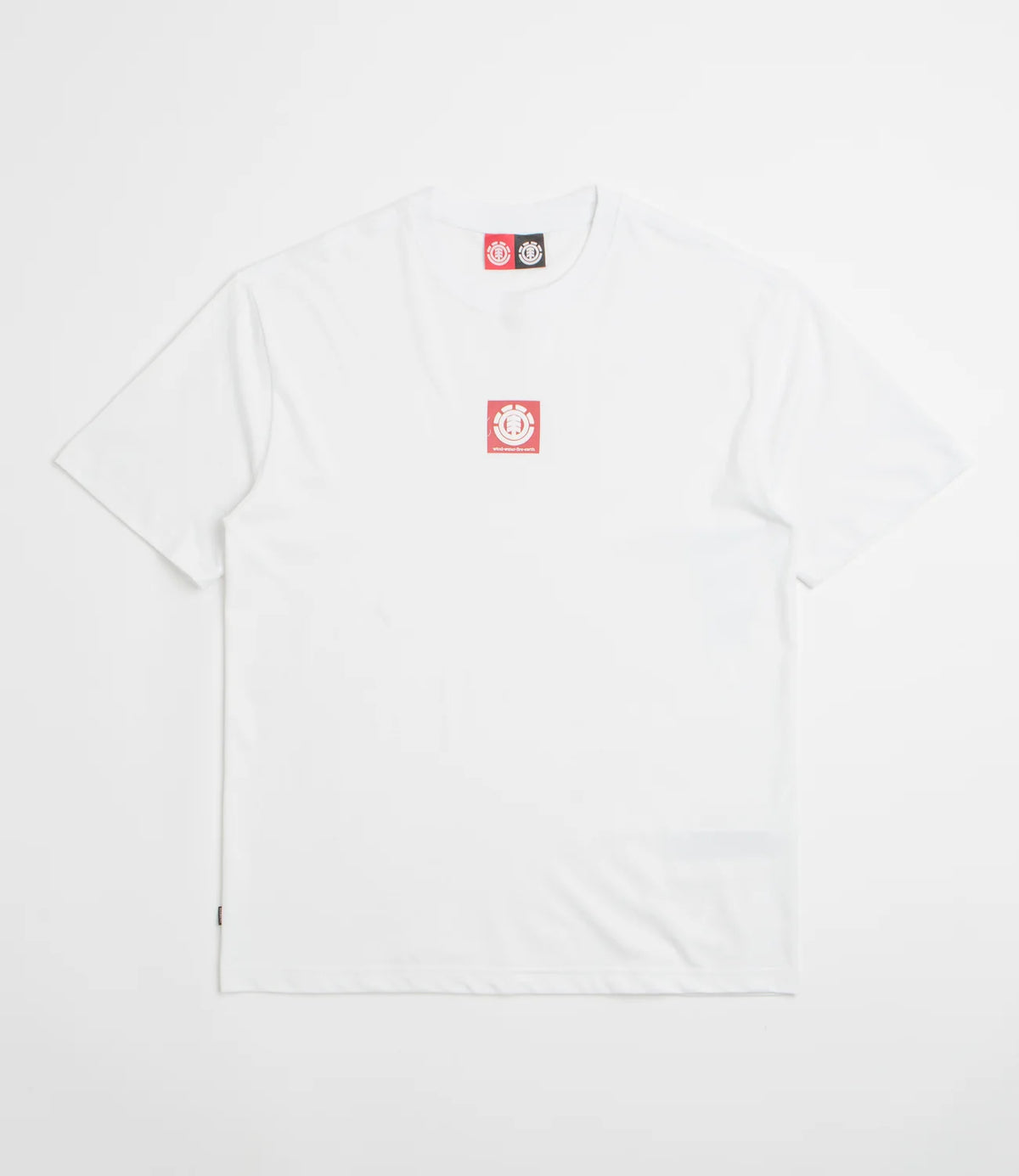 Square Logo SS Tee in Optic White