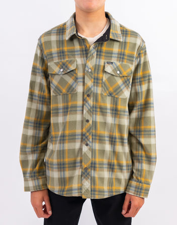Glacier Plaid Superfleece Jacket in Deep Lichen Green