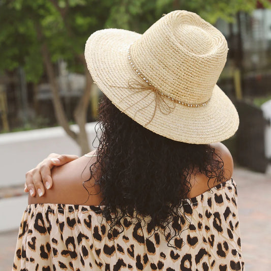 Malibu Raffia Fedora in Natural