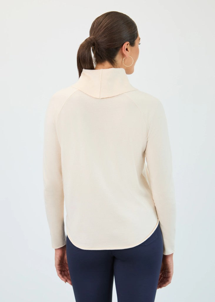Cowl Neck Sweater in Creme