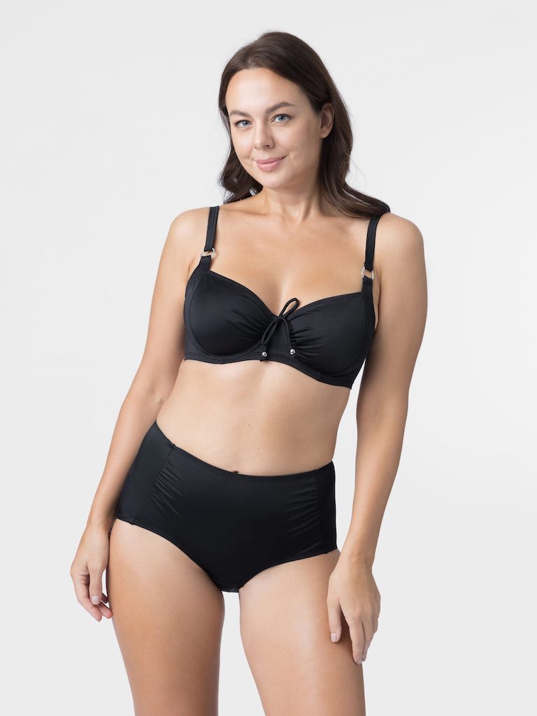Fiji Underwire D/DD Bikini Top in Black