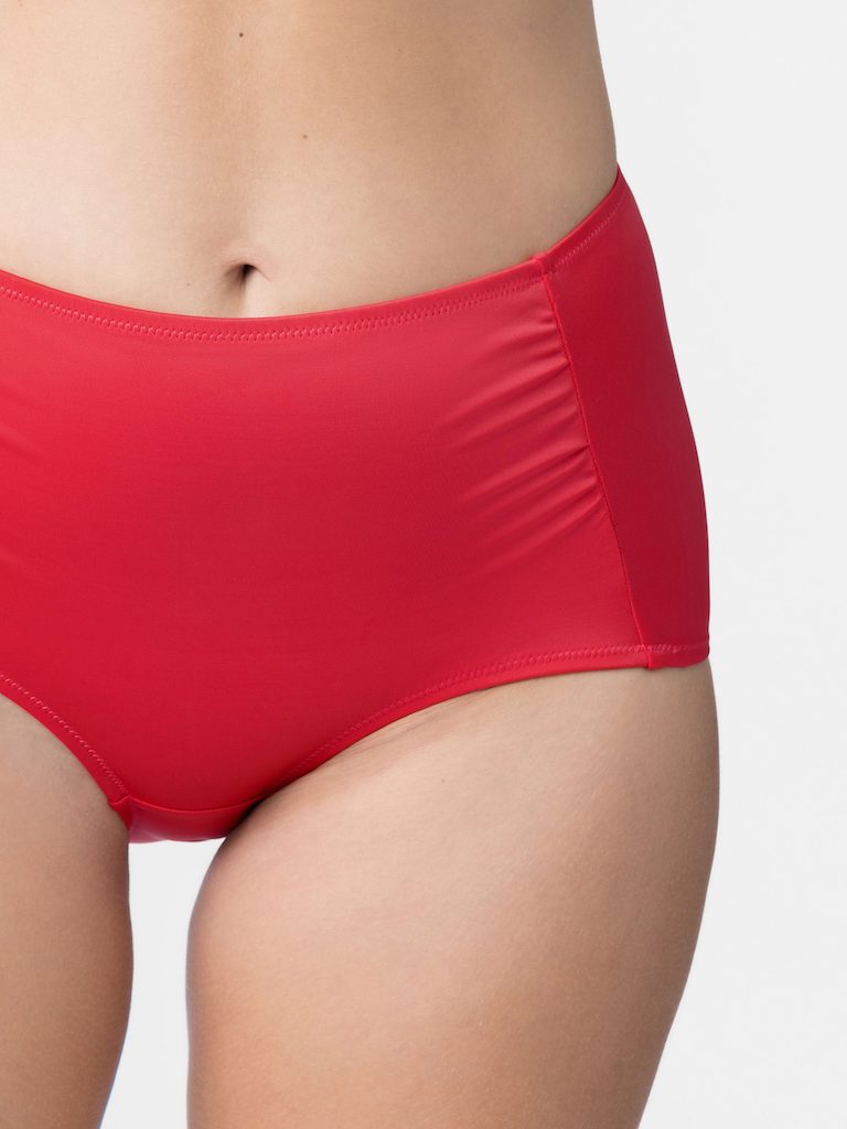Fiji Hipster Classic Bikini Bottom in Red