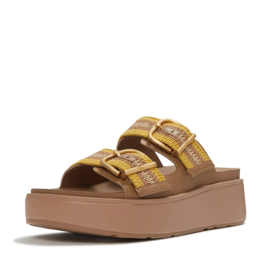 Gen-FF Max Buckle Two Bar Slides in Tumeric / Tan
