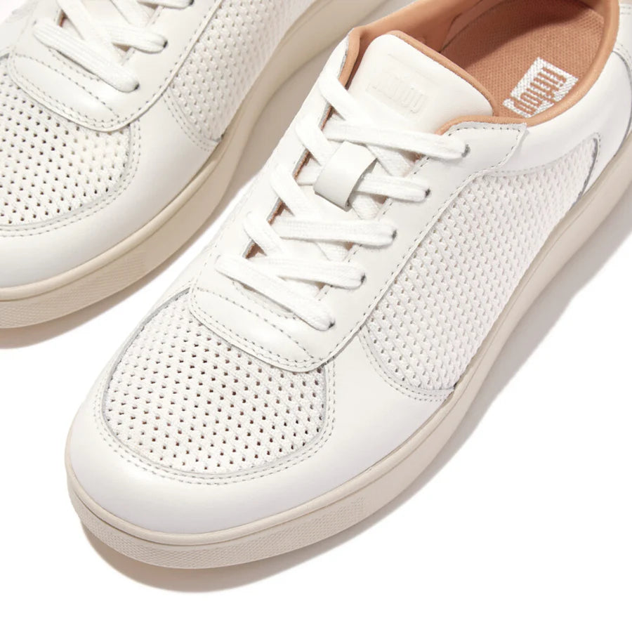 Rally Mesh Panel Sneakers in Urban White