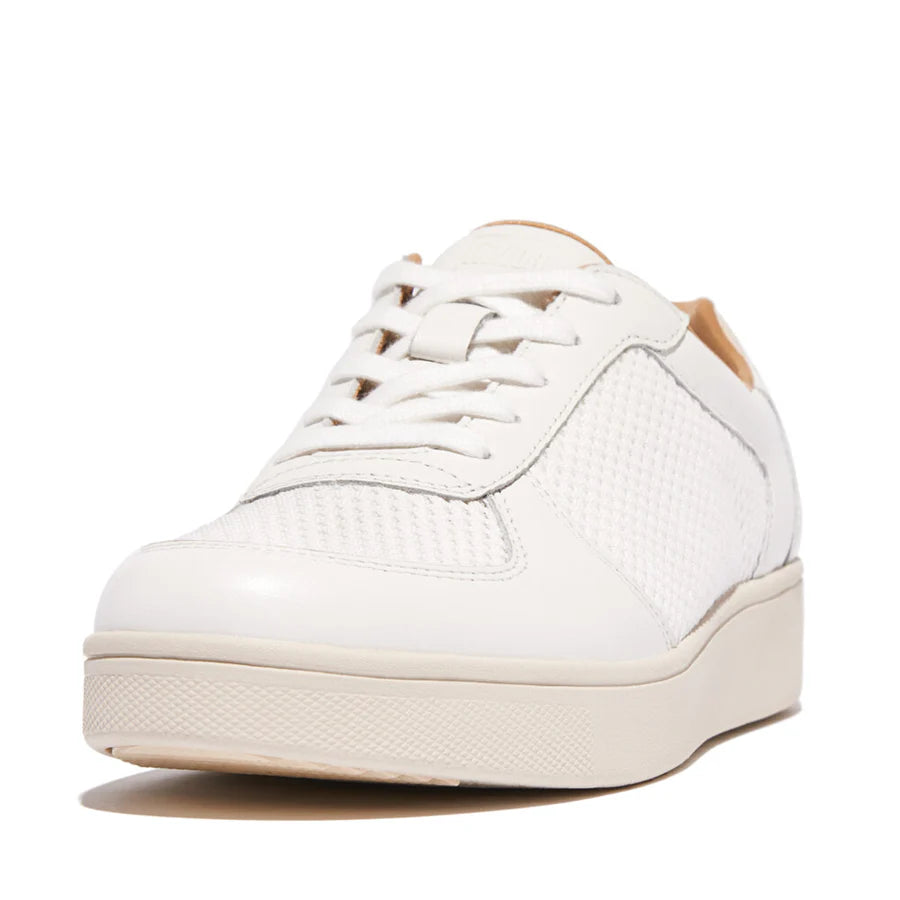 Rally Mesh Panel Sneakers in Urban White