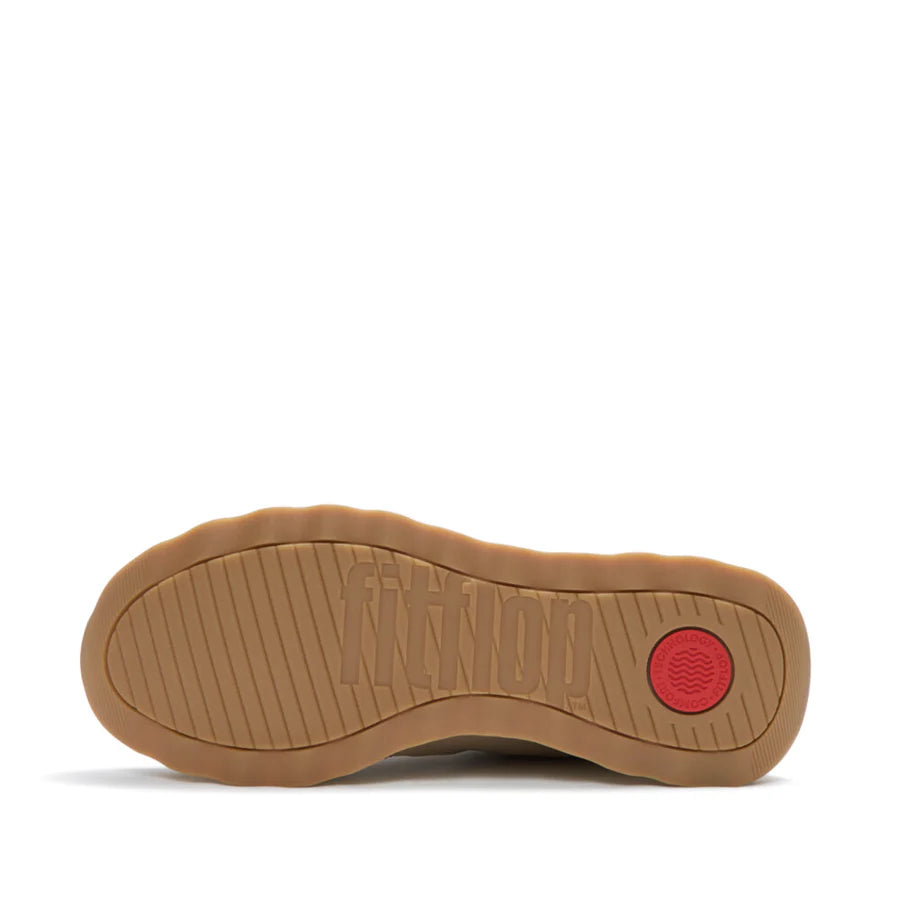 Retro-Q Fabric / Suede Sneaker in Cappuccino / Cream