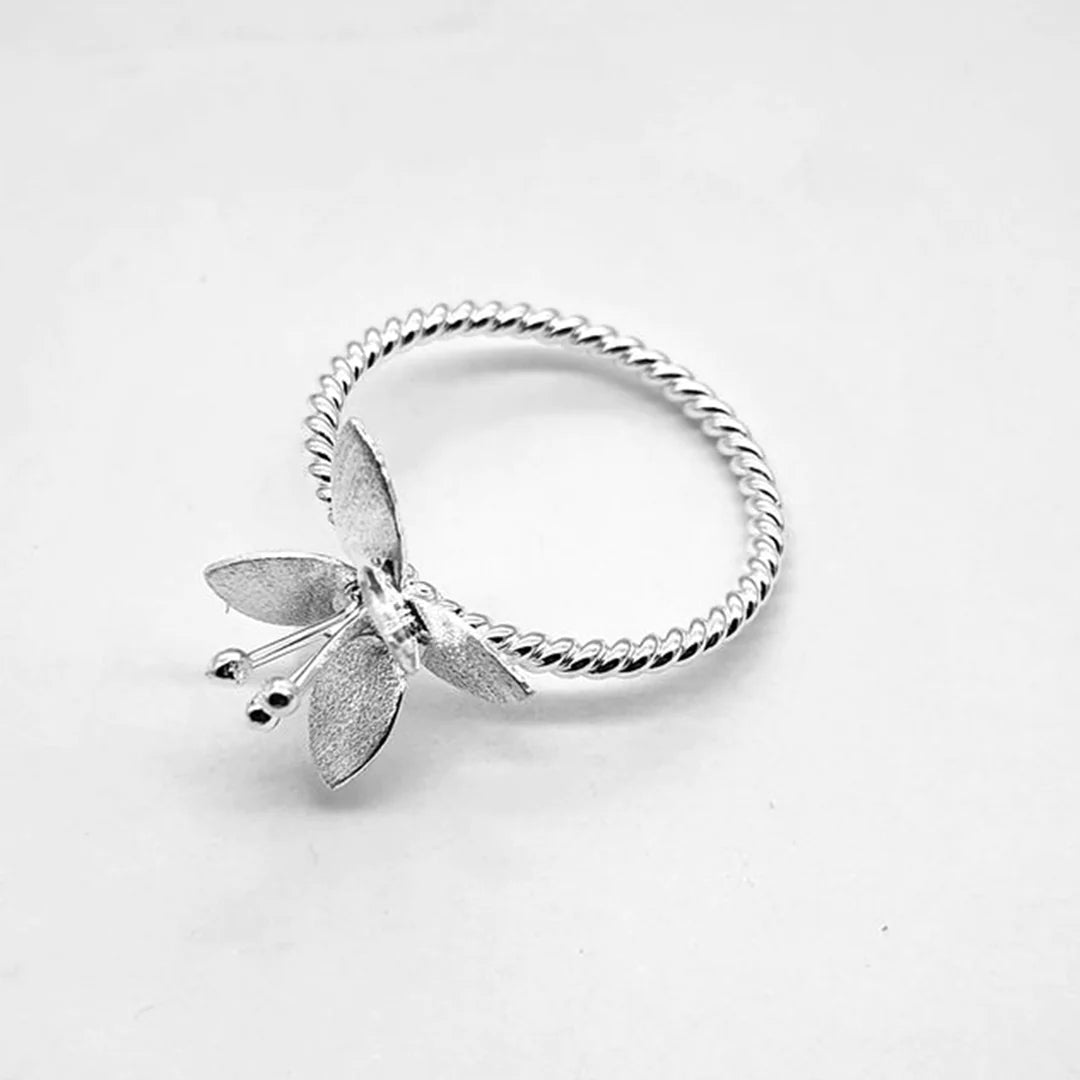 Sterling Silver Flower Ring