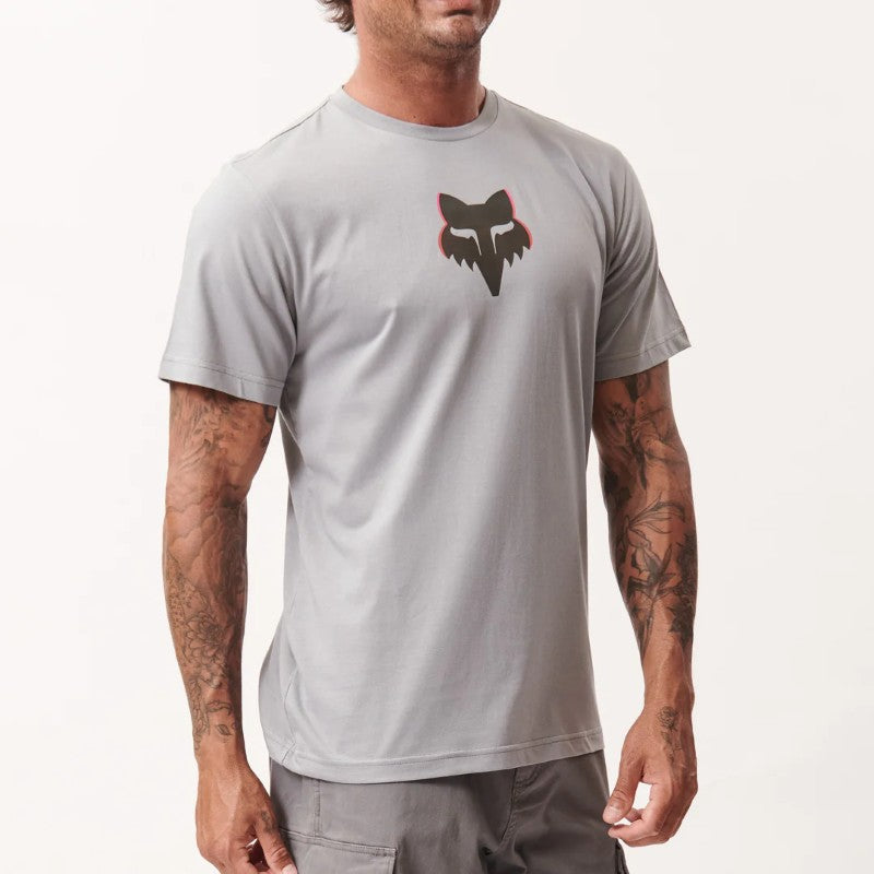 Fox Image Head SS Tee in Tradewinds Grey
