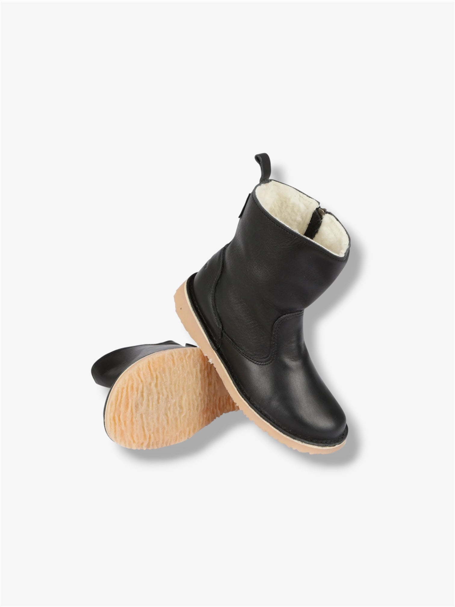 Dalebrook Wool-Lined Leather Boot in Onspan Black