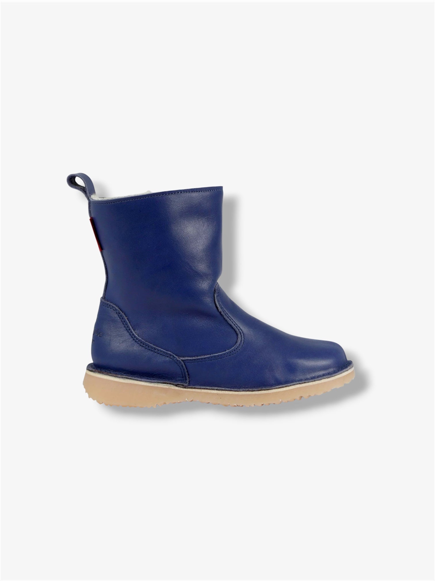 Dalebrook Wool-Lined Leather Boot in Cobalt Blue