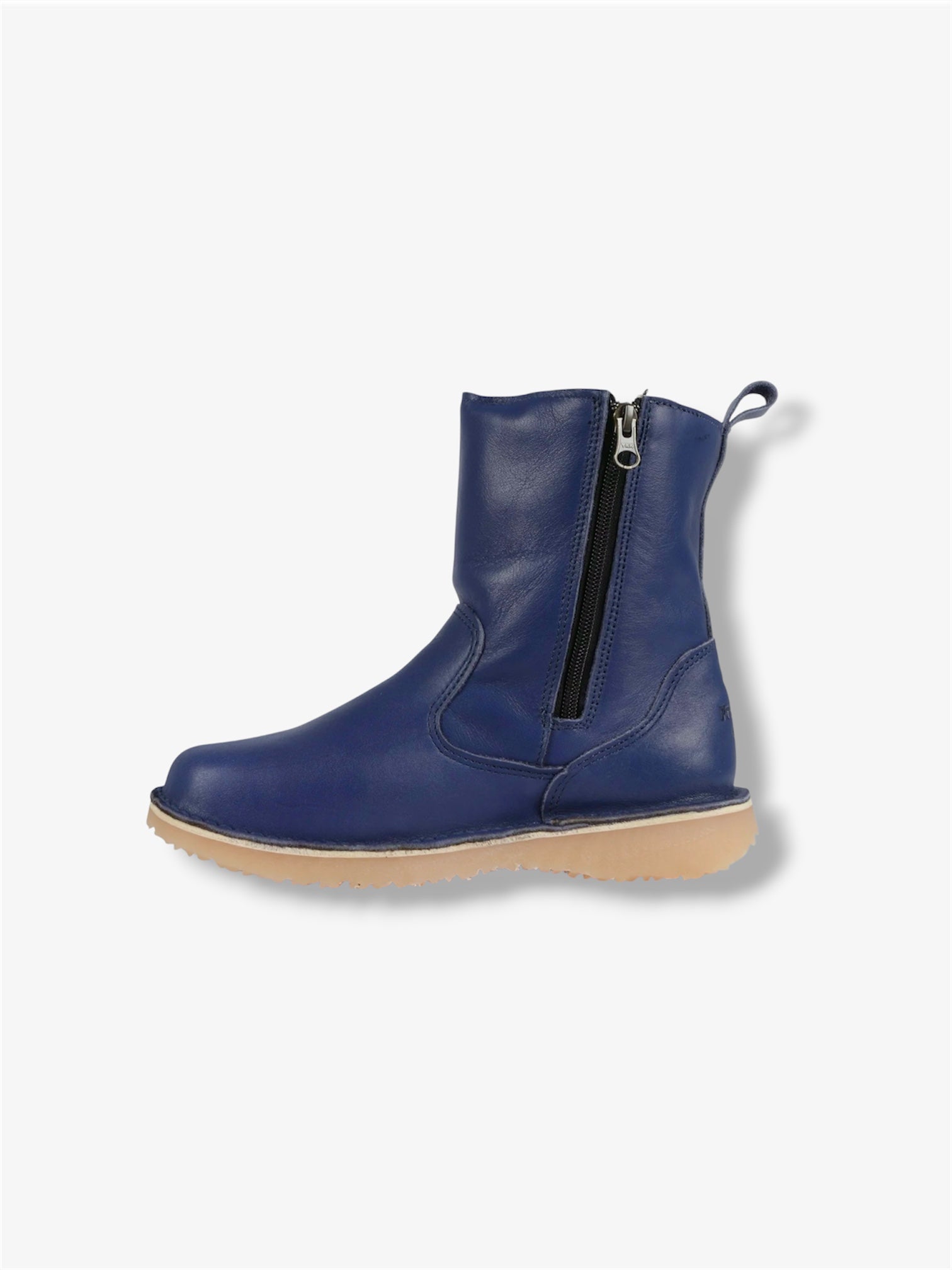 Dalebrook Wool-Lined Leather Boot in Cobalt Blue