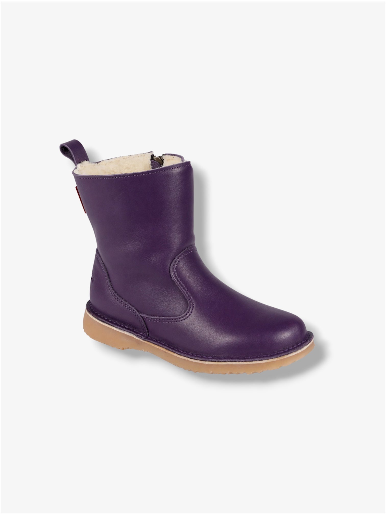 Dalebrook Wool-Lined Leather Boot in Onspan Purple