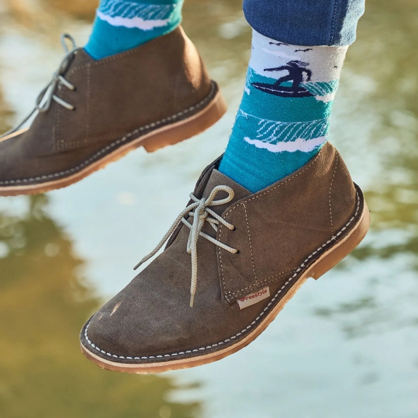 Hunter Unisex Suede Vellie in Khaki