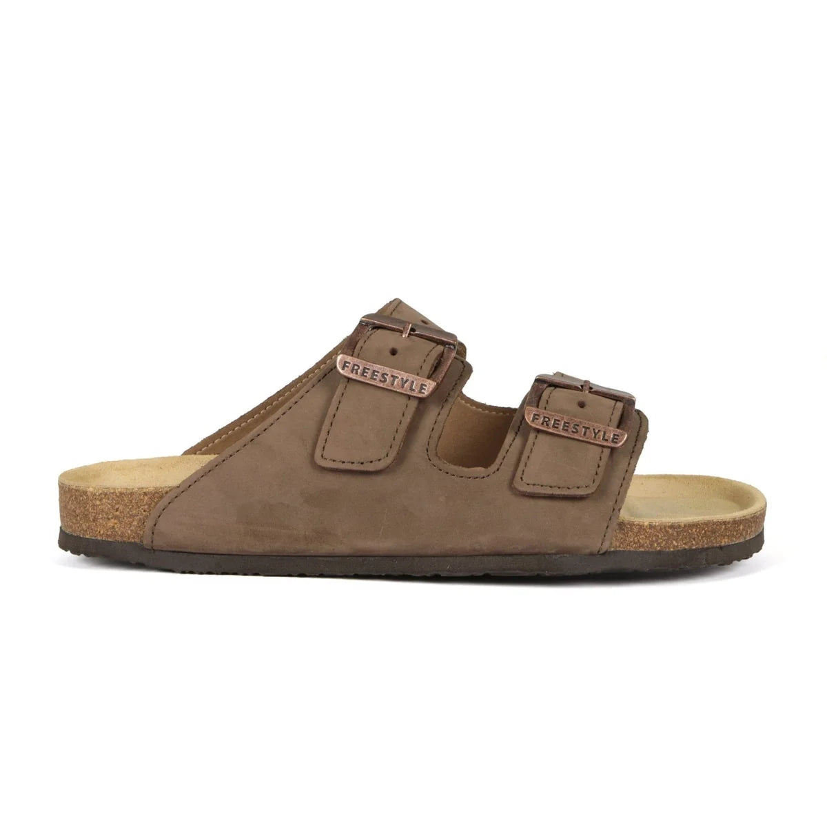 Mattheus Nubuck Sandal in Chocolate Brown