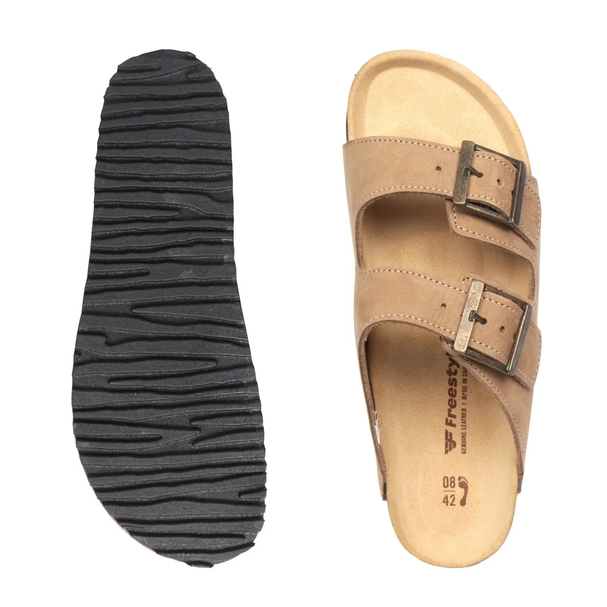 Mattheus Nubuck Sandal in Khaki