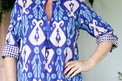 Jaipur Tassel Tunic in Royal Blue
