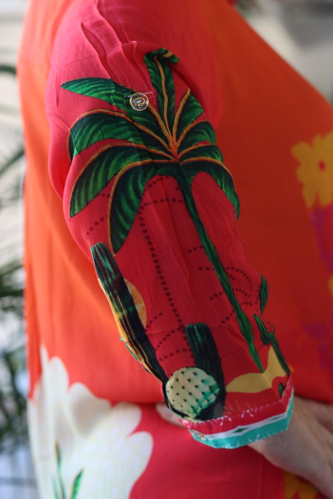 Maddison Short Dress in Tangerine