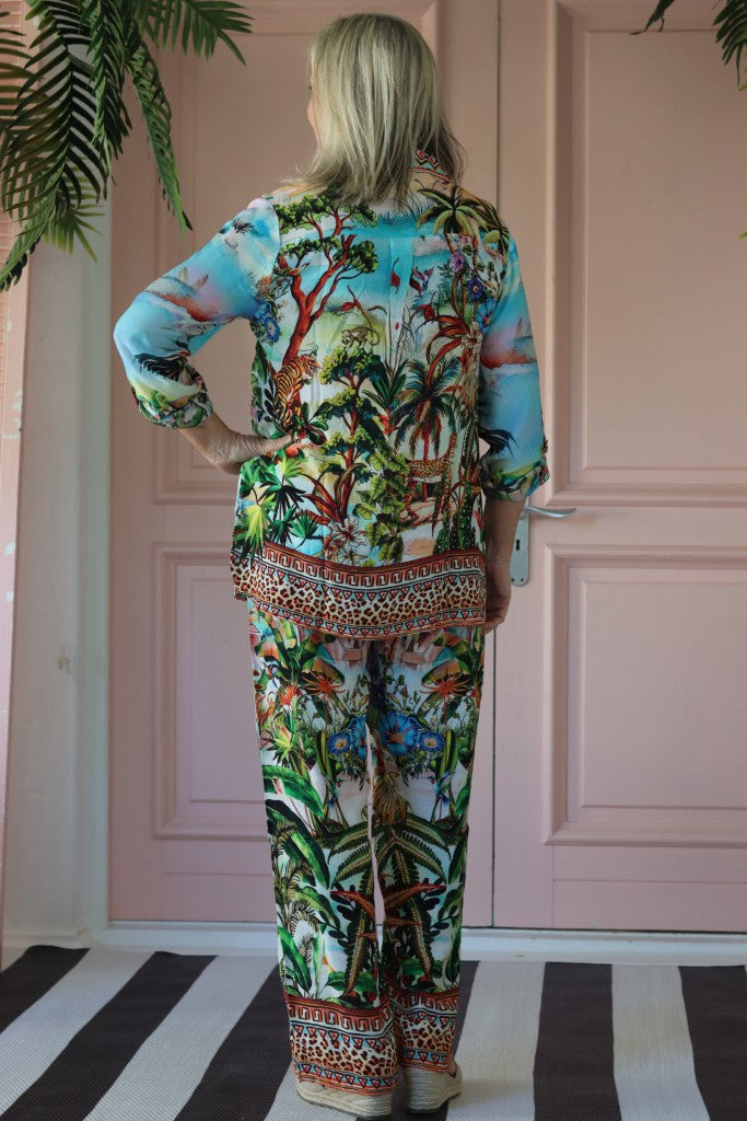 Roxy Shirt in Jungle Blue