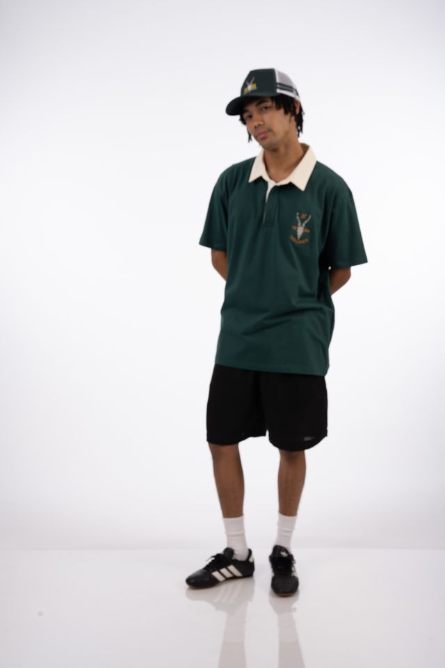 Rugby Skull Golfer in Deep Nori Green