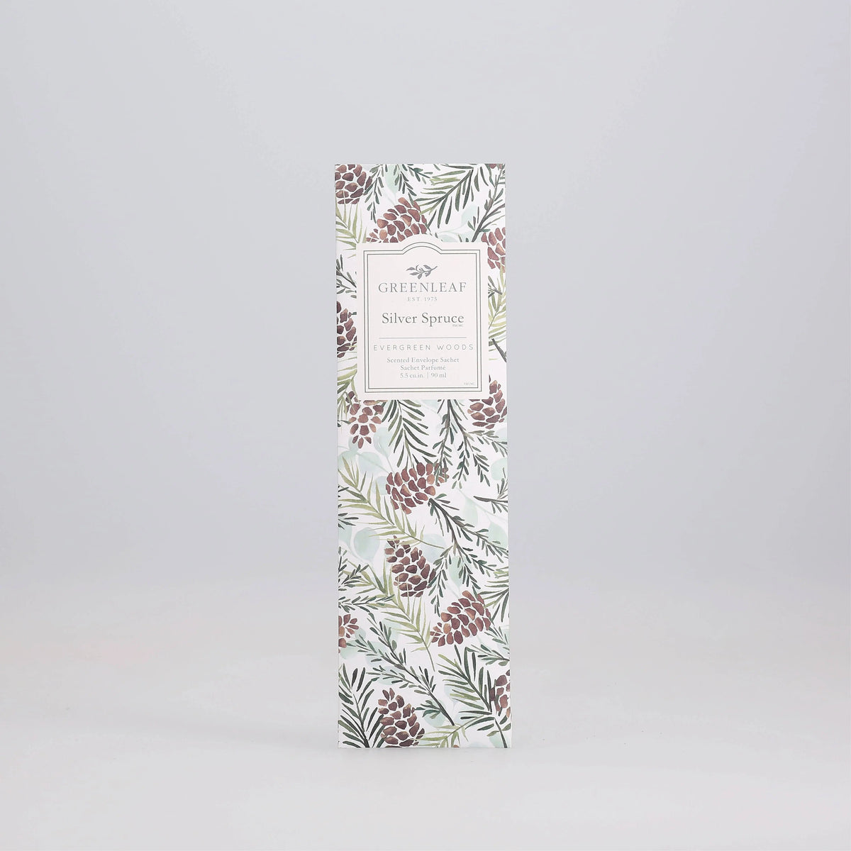 Slim Scented Sachet in Silver Spruce