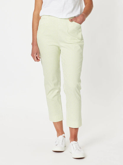 Carter Check Pant in Celery