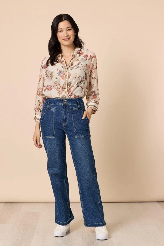 Arizona Print Shirt in Natural / Multi