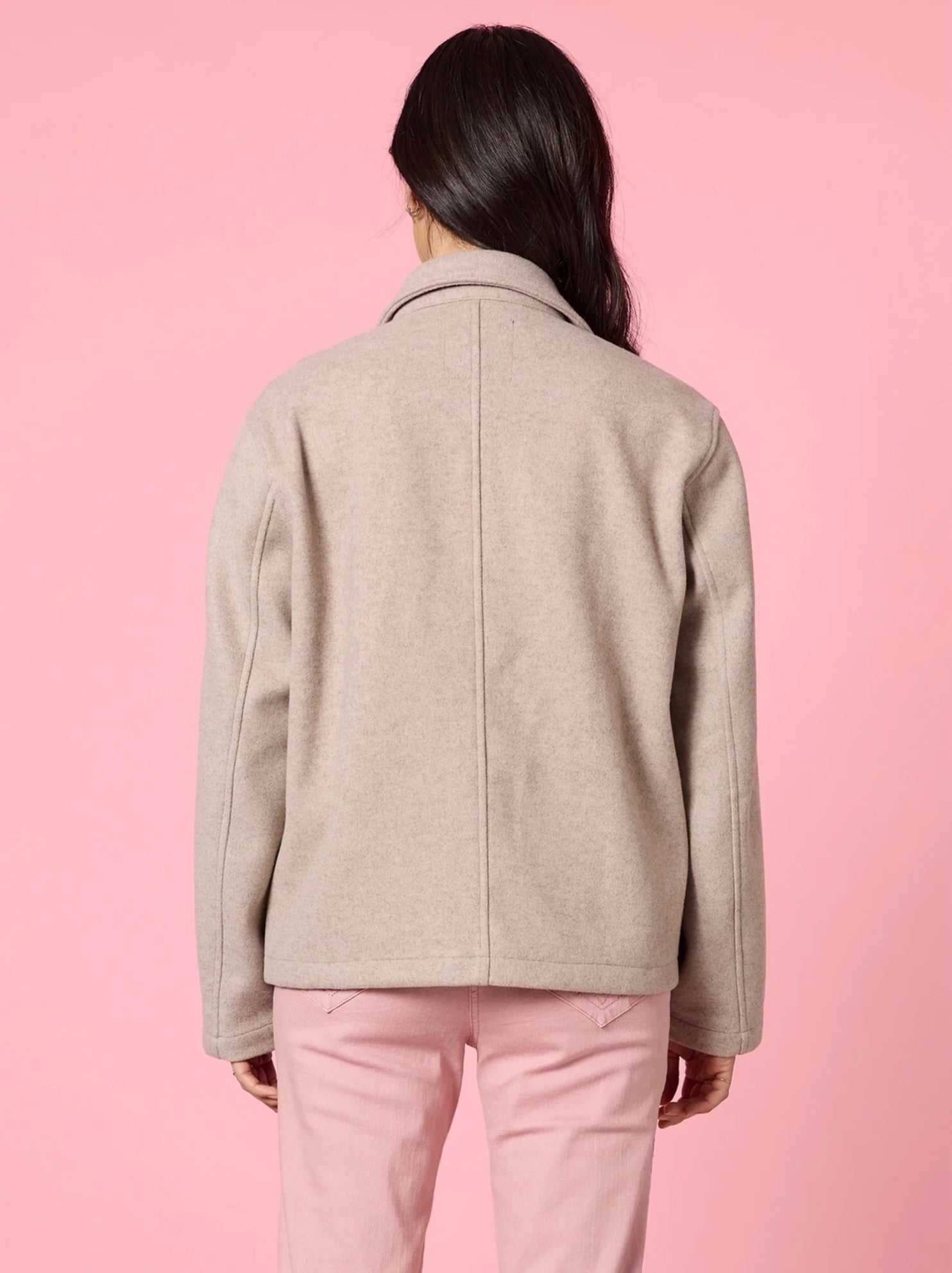 Montana Car Coat in Latte