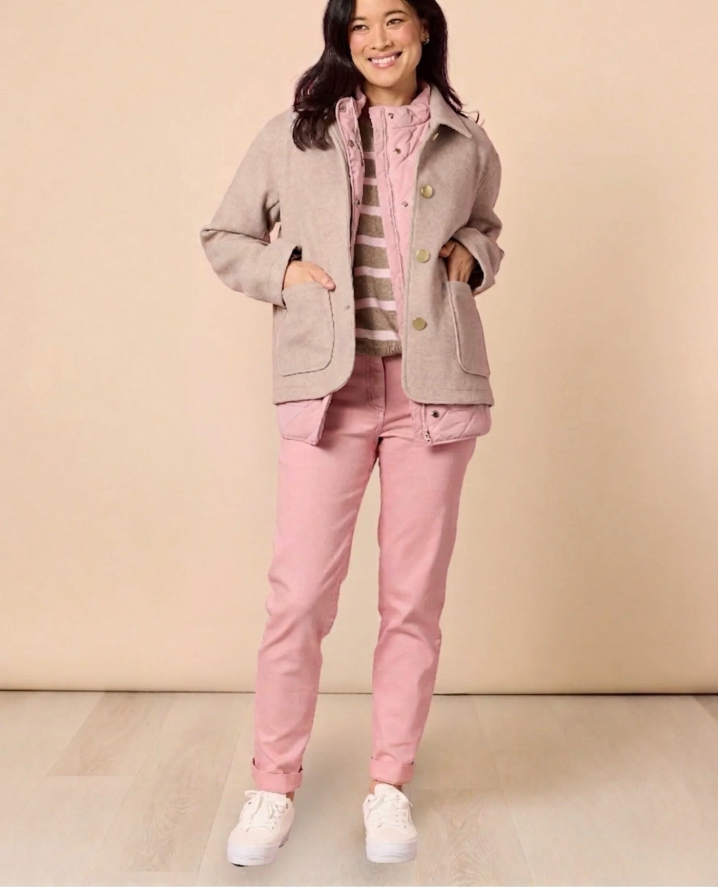 Montana Car Coat in Latte