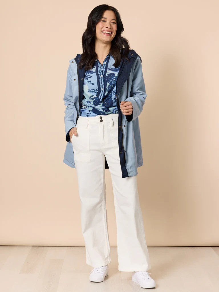 Newport Paisley Shirt in Navy Blue