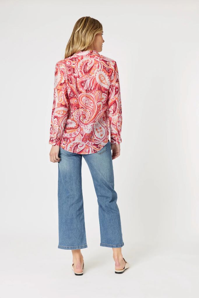 Paisley Shirt in Red